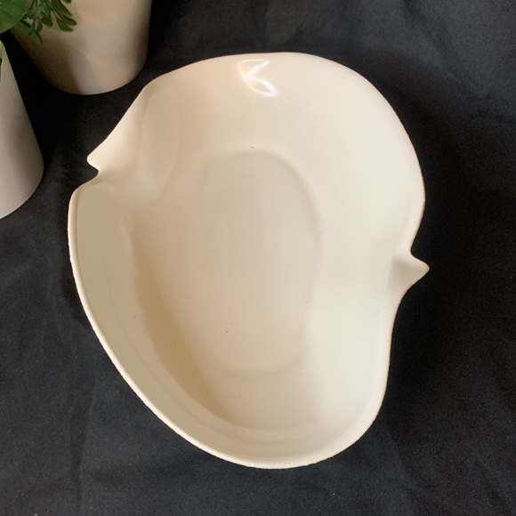 Vintage MCM 1960’s China Craft Originals white spatterware C-511 console bowl - Picture 5 of 11